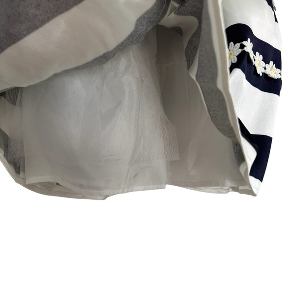 Blueberi Boulevard Dress Striped Flower Sleeveless Lined Size 4T - Picture 4 of 6